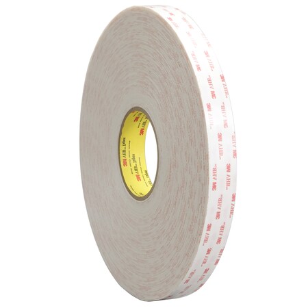 3M Vhb Tape 4952, White, 1/2 In X 36 Yd, 45 Mil 7000123480